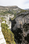 L'amont des gorges du Verdon depuis la route des crêtes