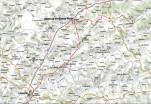 99 - Notre tracé GPS Lascabane-Lauzerte
